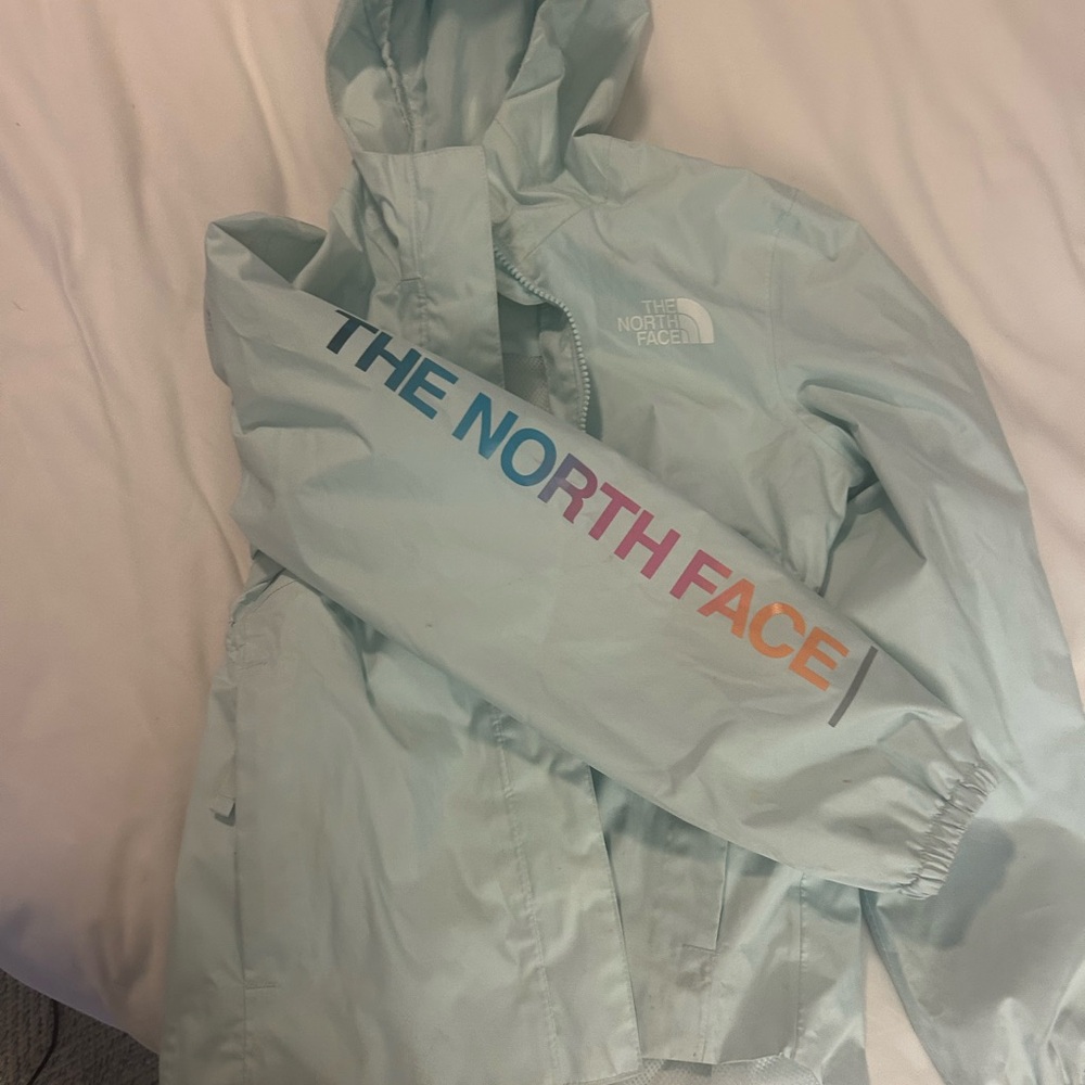 The North Face Kids Sky Blue Raincoat